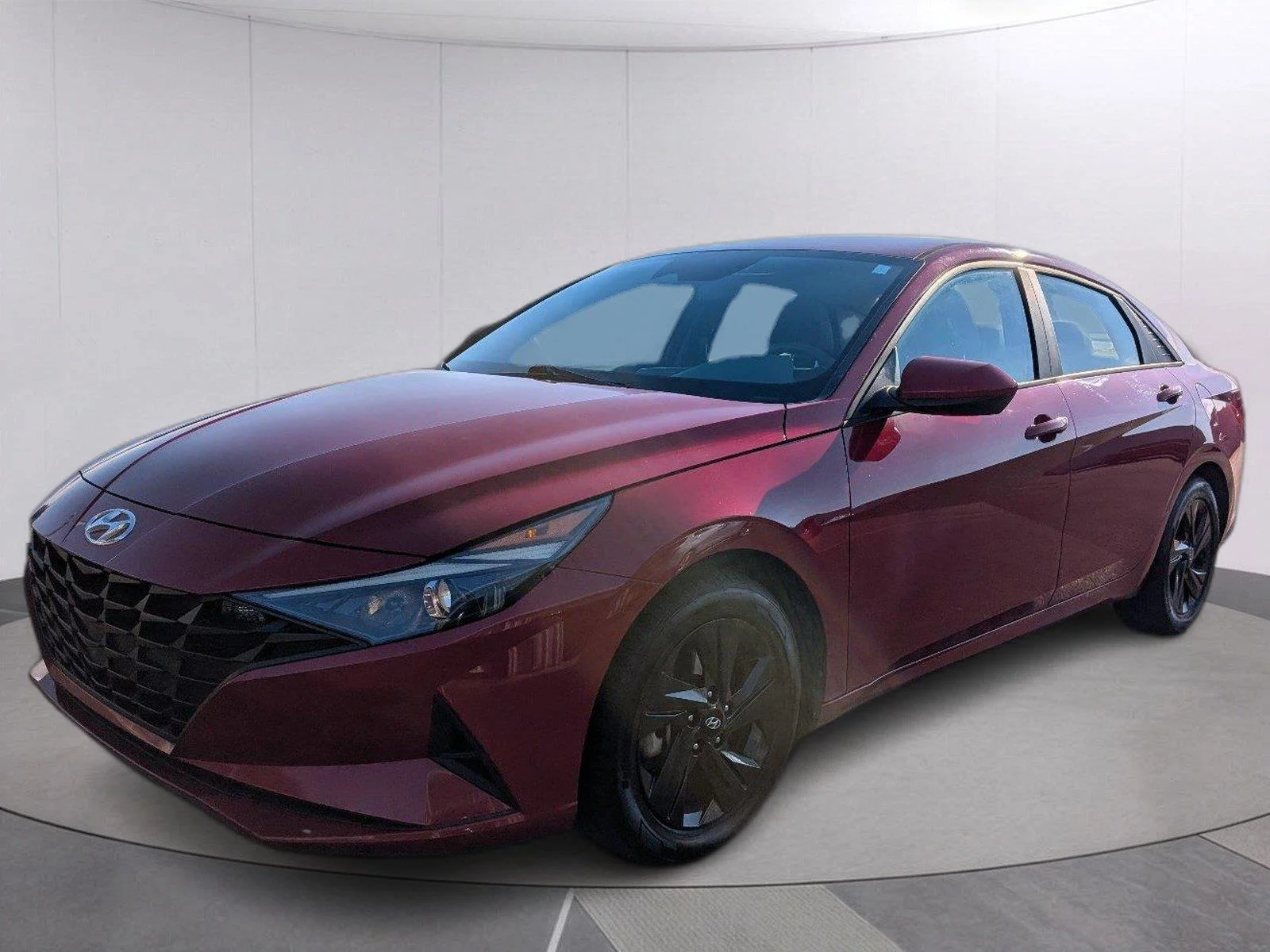 Used 2022 Scarlet Red Pearl Hyundai Blue image 1