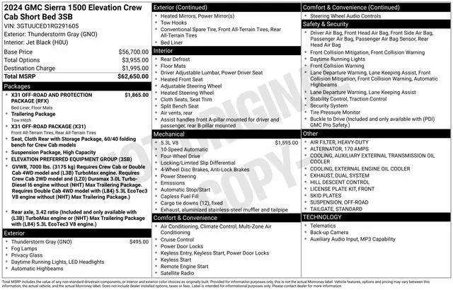 2024 GMC Sierra 4WD Crew Cab Standard Box Elevation's photo
