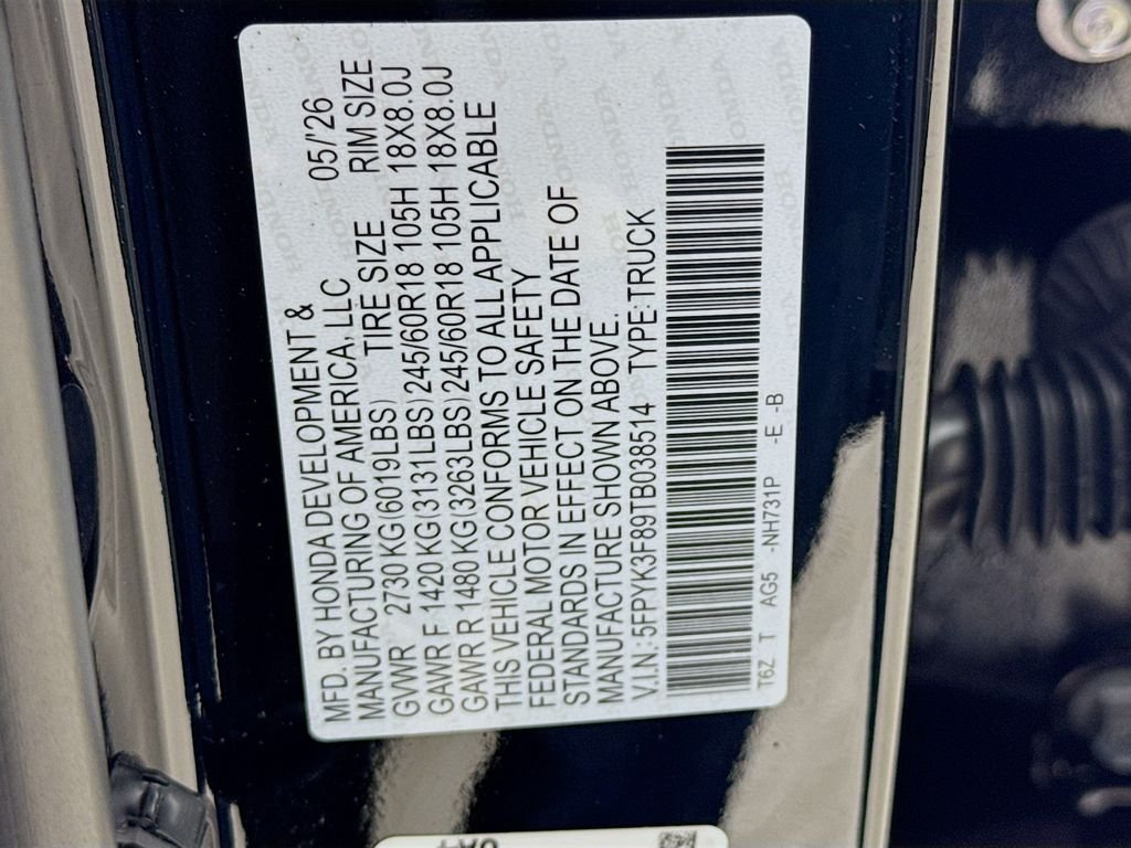 New 2026 Crystal Black Pearl Honda Black Edition image 41