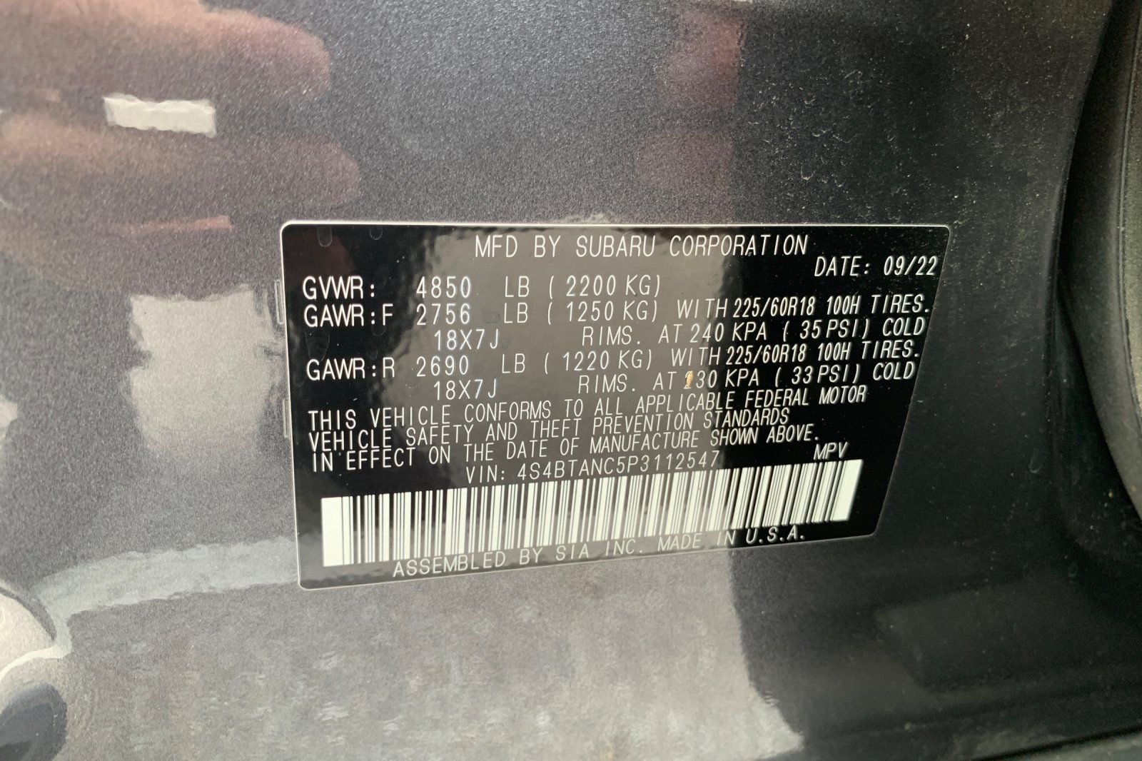 Used 2023 Gray Subaru Limited image 36