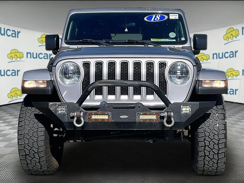 Used 2018 Silver Jeep Unlimited Sahara image 2