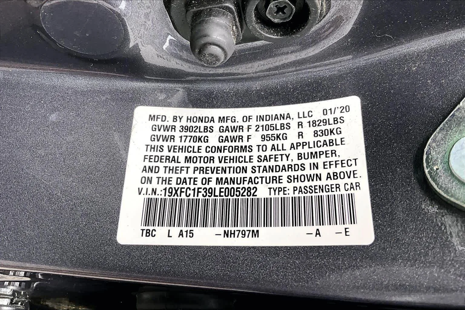 Used 2020 Modern Steel Metallic Honda EX image 34