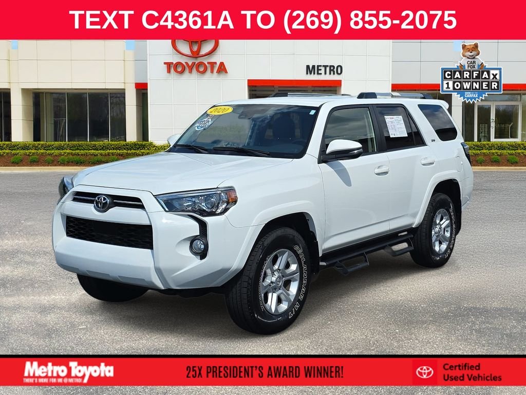 Certified Used 2020 White Toyota SR5 Premium image 1