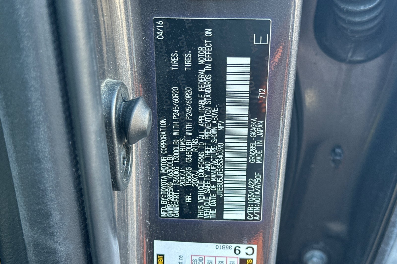 Used 2016 Magnetic Gray Metallic Toyota Limited image 29