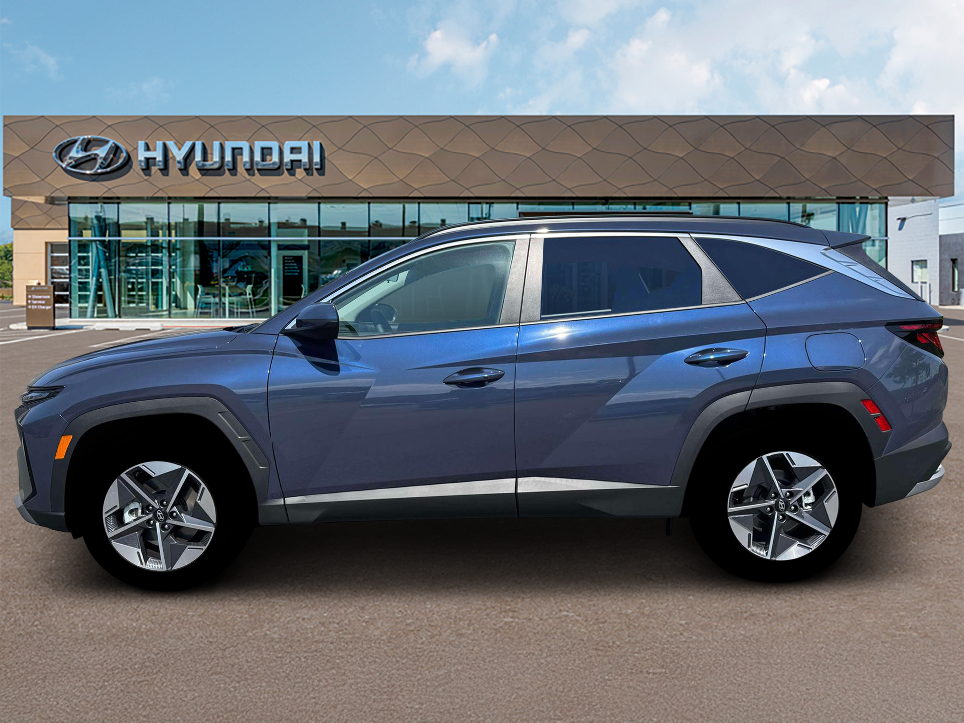 New 2026 Blue Hyundai SEL AWD image 3