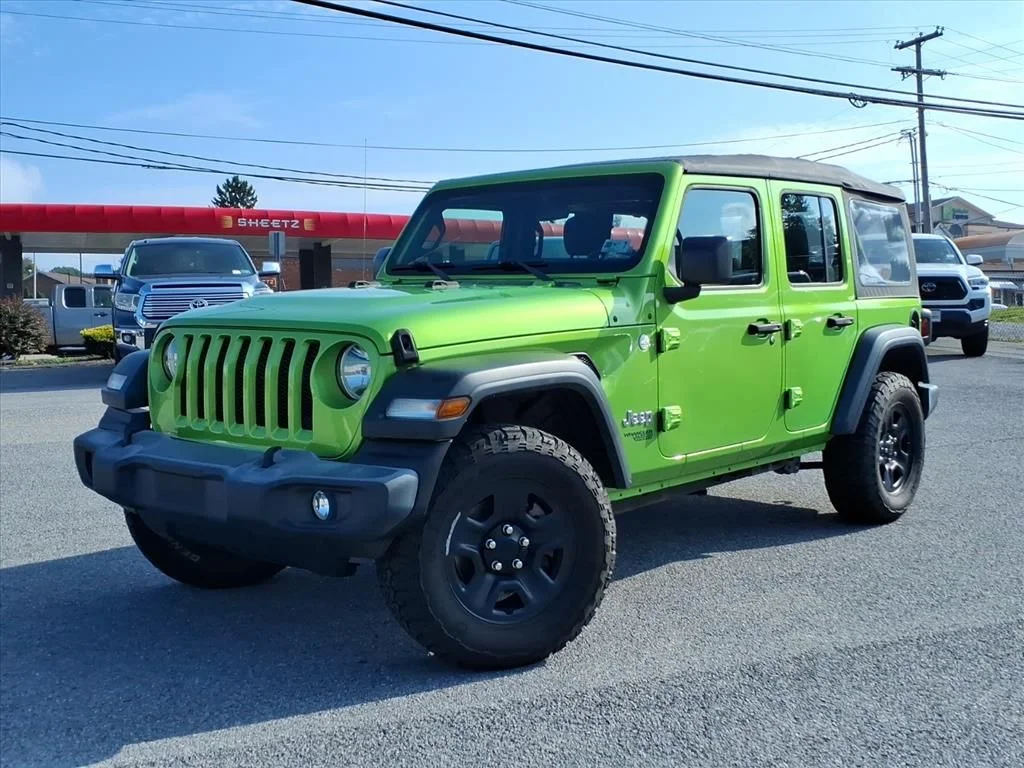 Used 2019 Green Jeep Unlimited Sport image 2