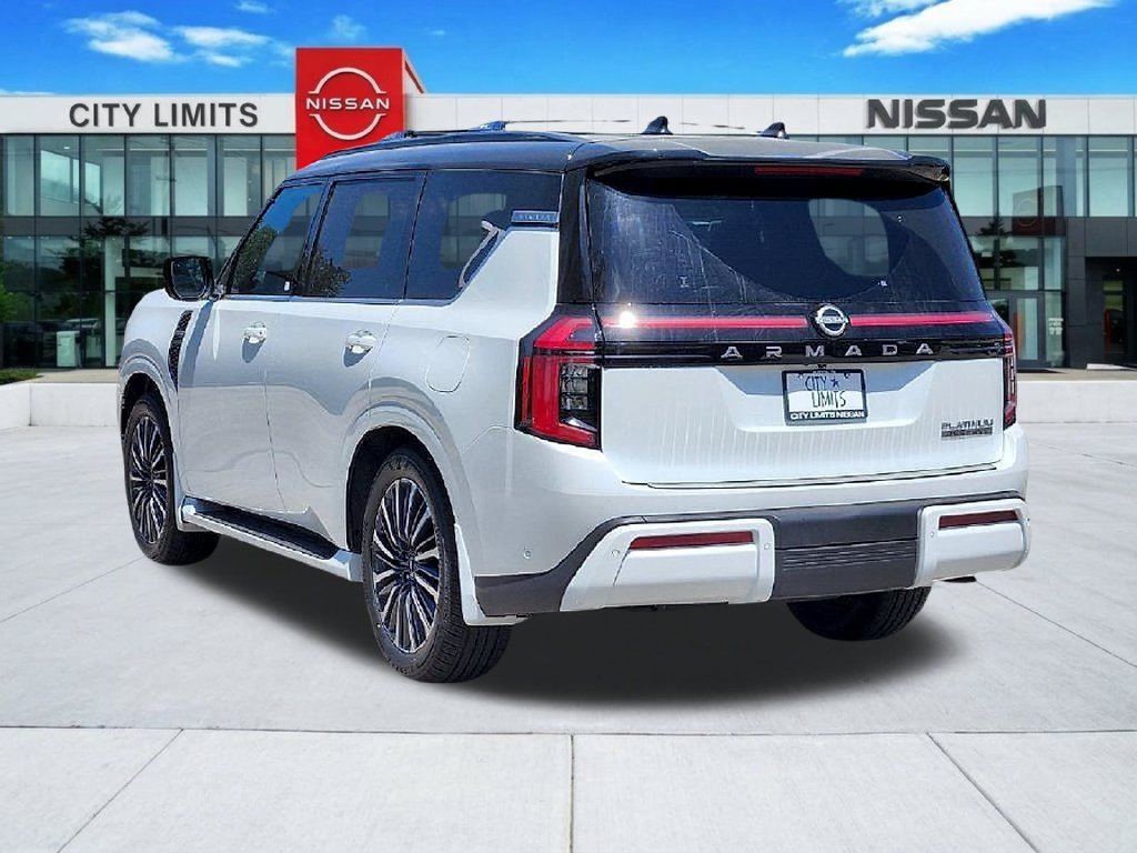New 2026 Everest White TriCoat / Super Black Two-tone Nissan Platinum Reserve image 8