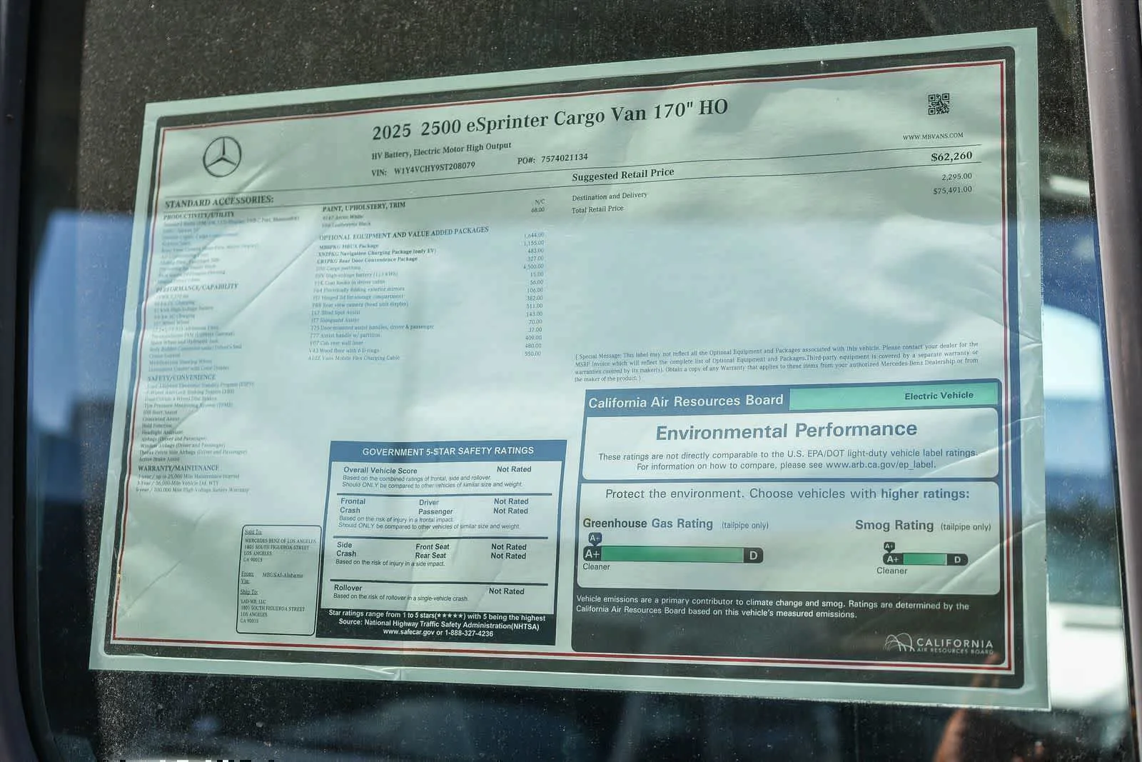 New 2025 Arctic+White Mercedes-Benz Cargo 170WB High Roof 113kW Battery RWD HO Motor image 35