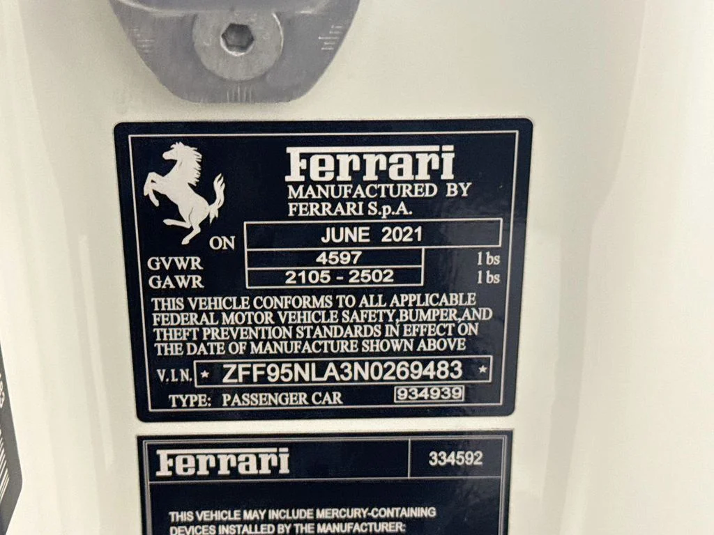 Used 2022 Bianco Avus Ferrari Base image 33