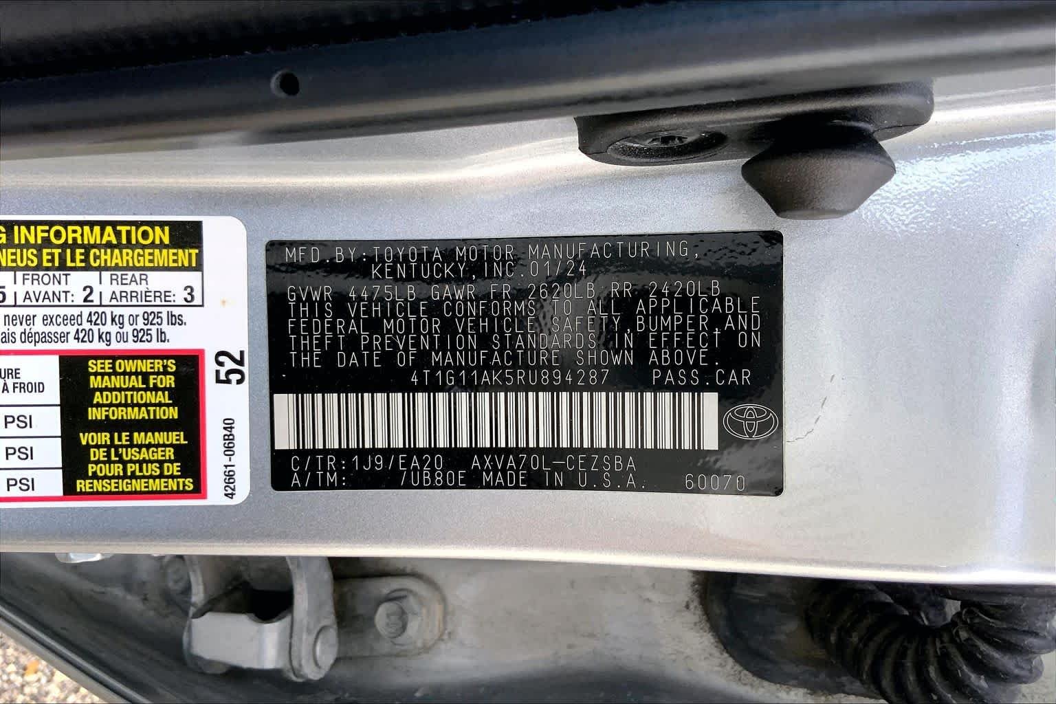 Used 2024 Celestial Silver Metallic Toyota SE image 36