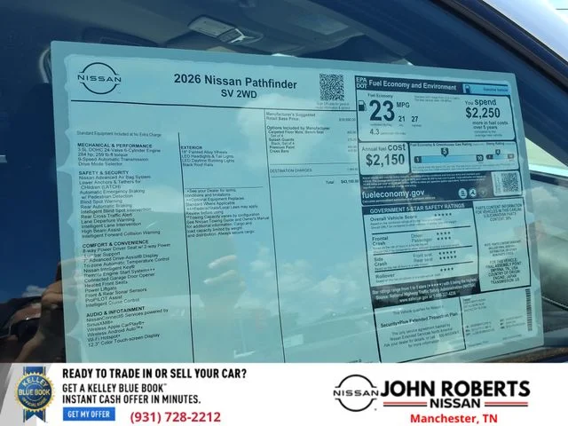 New 2026 Everest White Pearl TriCoat Nissan SV image 19
