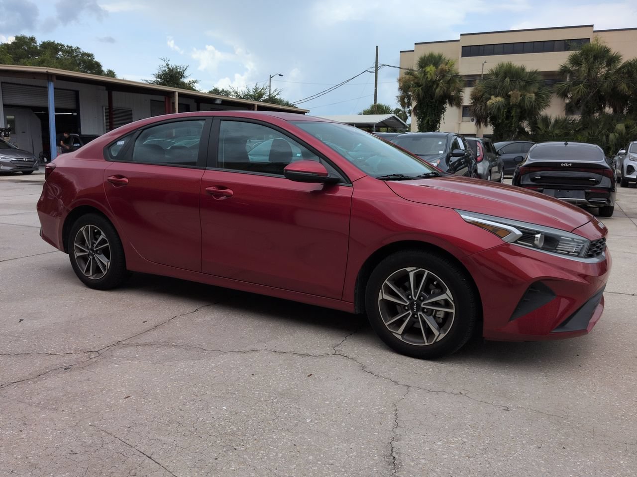 Certified Used 2023 Currant Red Kia LXS image 2