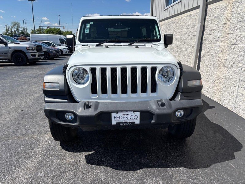 Used 2021 Bright White Clearcoat Jeep Unlimited Sport 4x4 RHD image 8