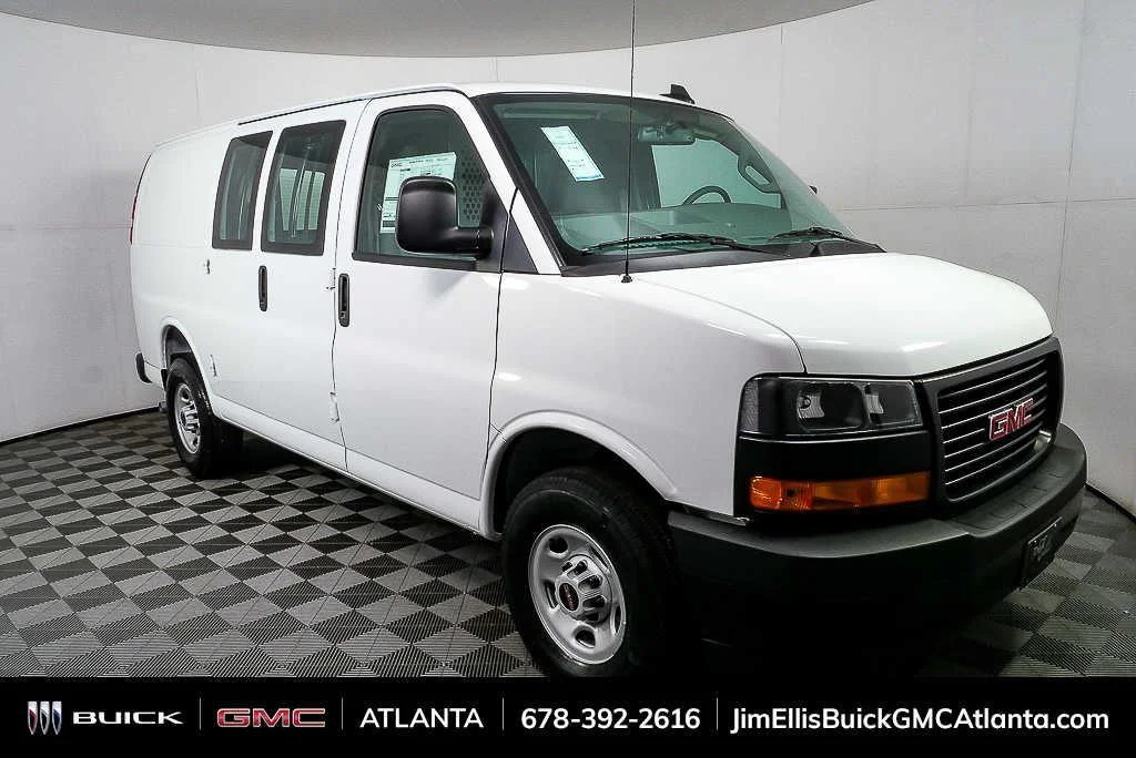 New 2025 Summit White GMC Work Van image 1