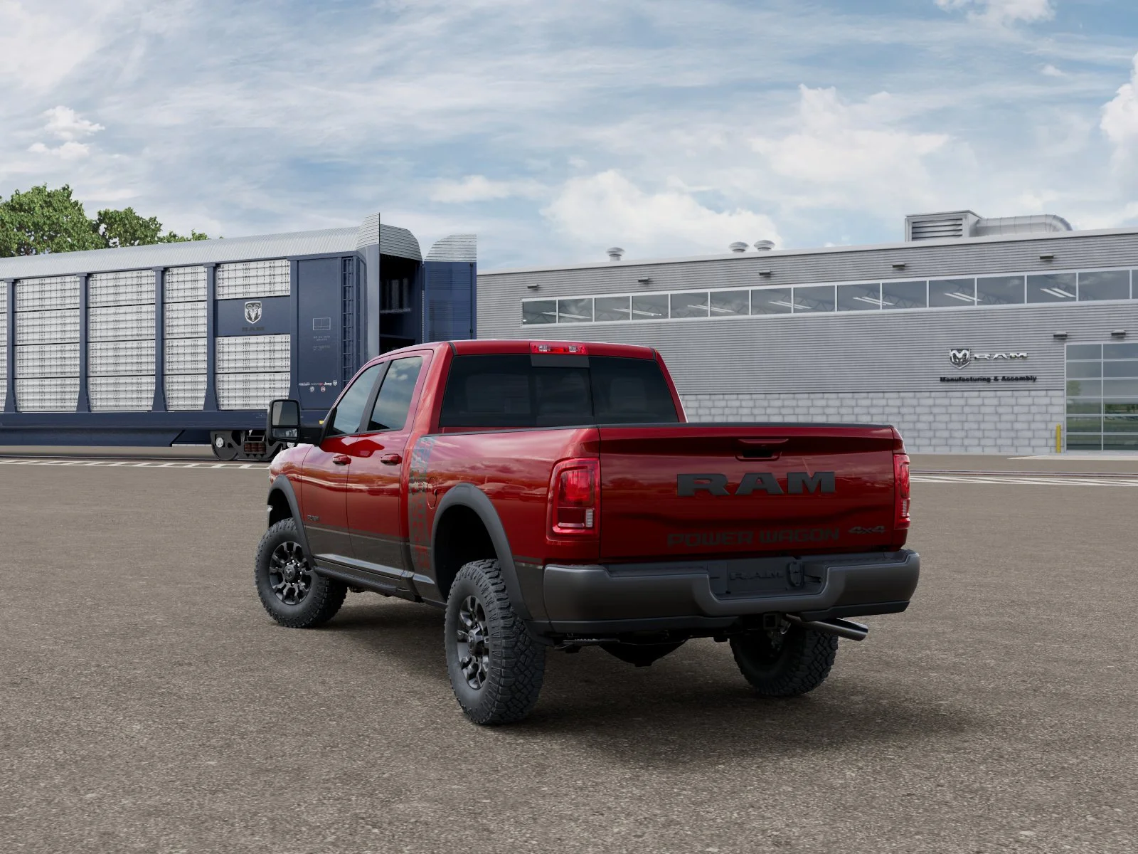 New 2026 Molten Red Pearl-Coat Exterior Paint RAM Power Wagon image 3