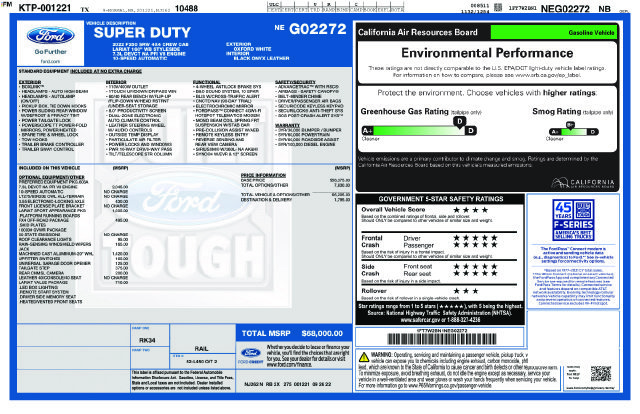 Used 2022 White Ford Lariat image 6