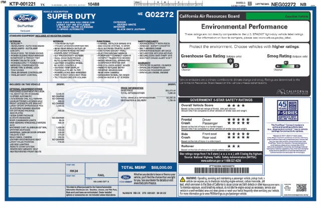 Used 2022 White Ford Lariat image 6