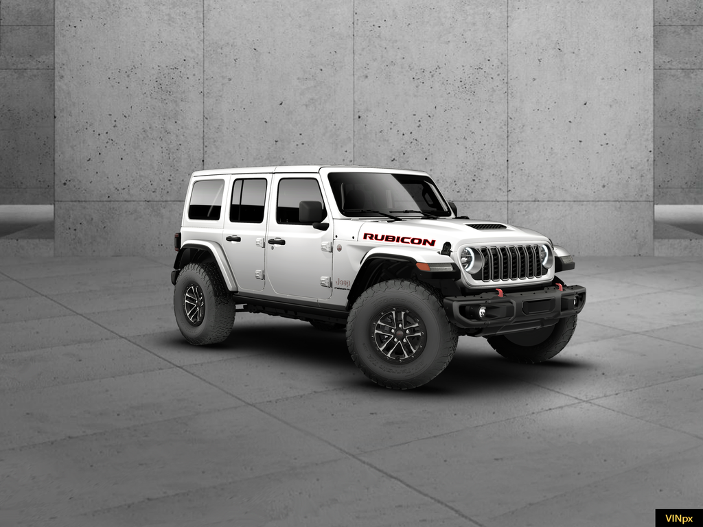 New 2026 Bright White Clear-Coat Exterior Paint Jeep Rubicon X image 10