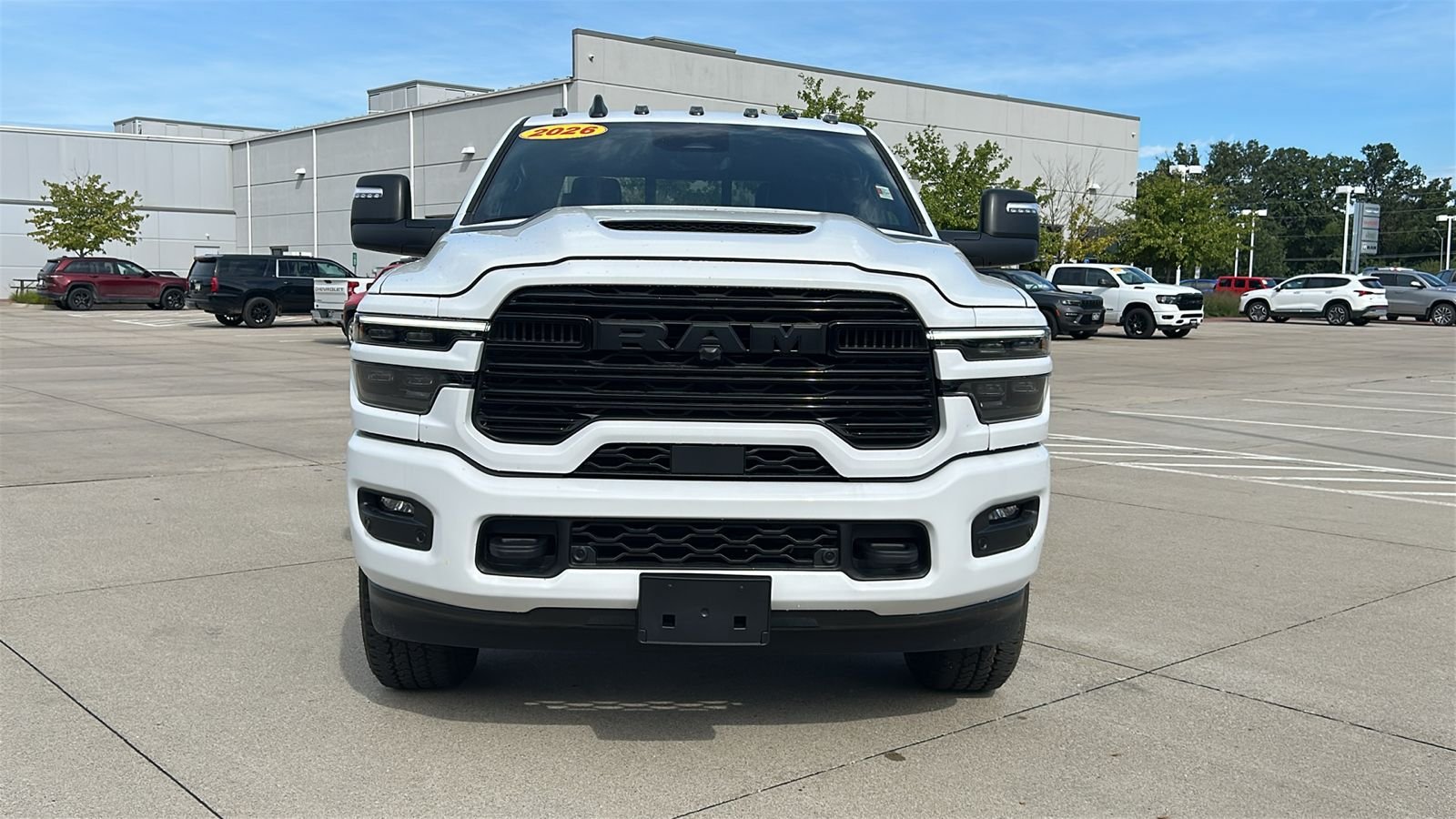 New 2026 Bright White Clear-Coat Exterior Paint RAM Laramie image 9