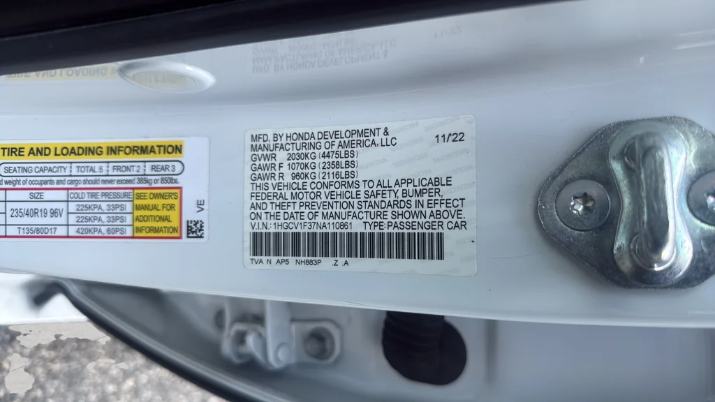 Used 2022 White Honda Sport image 25