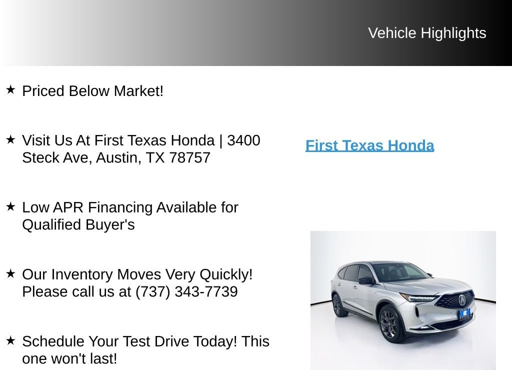 Used 2024 Liquid Carbon Metallic Acura A-Spec image 9