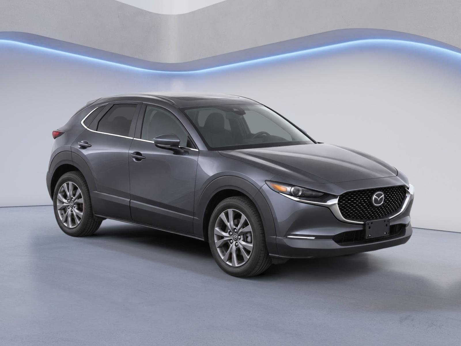 Used 2021 Machine Gray Metallic Mazda Preferred image 2