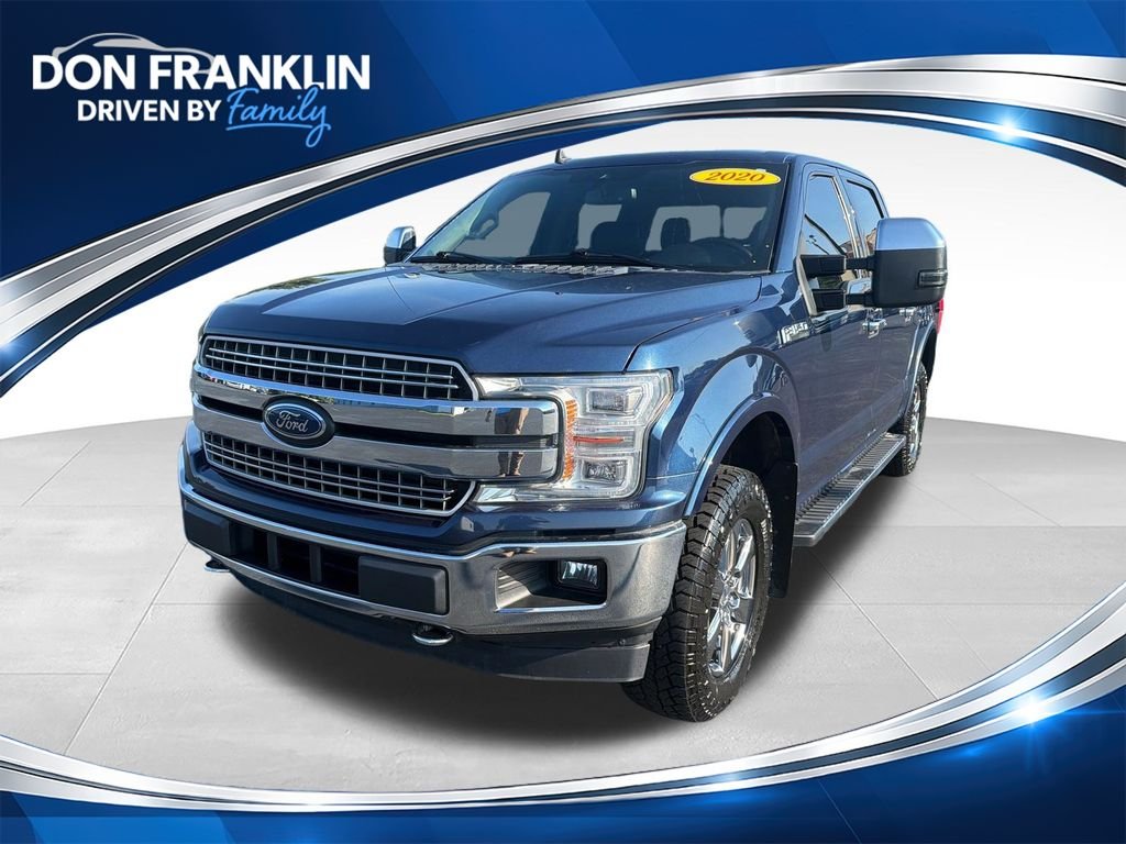 Used 2020 Blue Ford Lariat image 1