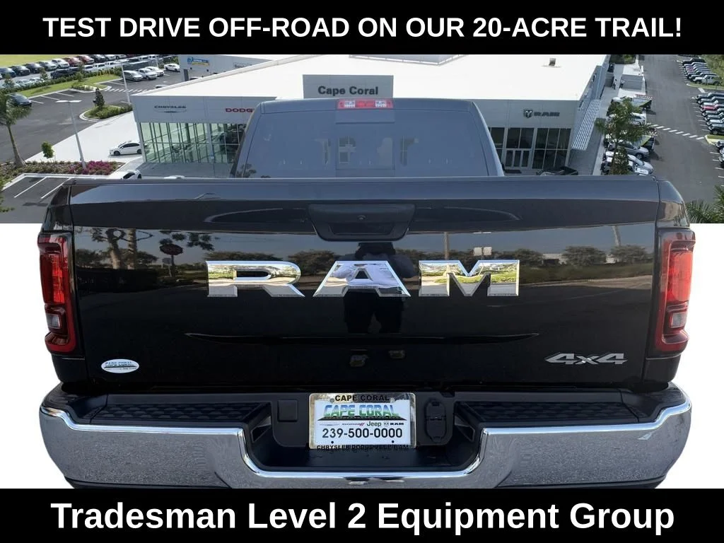 New 2026 Diamond Black Crystal Pearlcoat RAM Tradesman image 5
