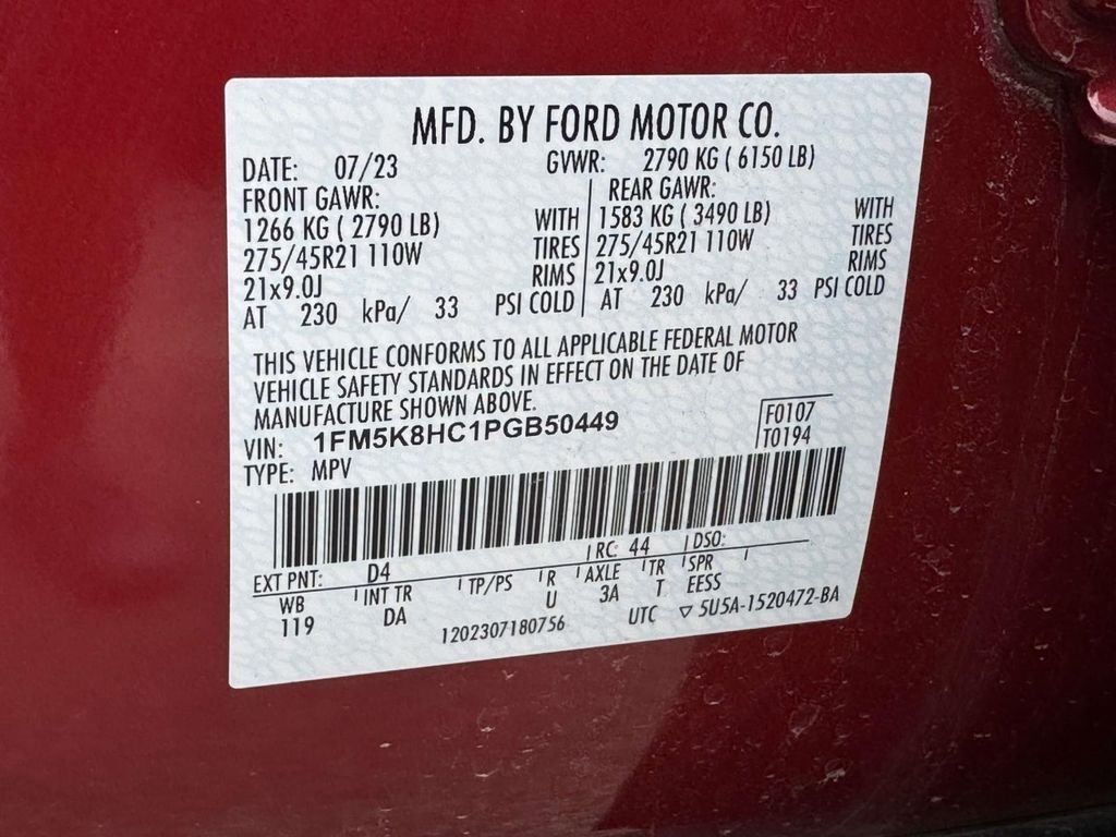 Used 2023 Red Ford Platinum image 28