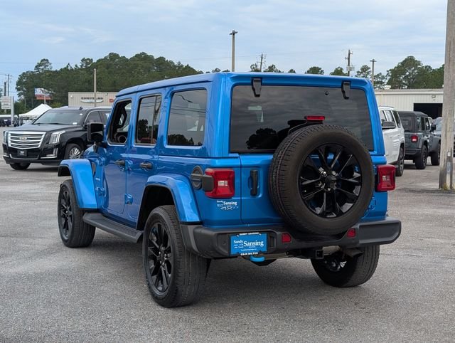 Used 2022 Blue Jeep Unlimited Sahara 4xe image 3