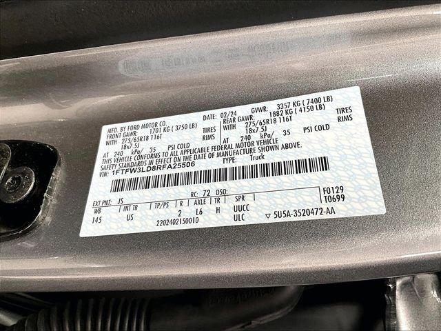 Used 2024 Silver Metallic Ford XLT image 34