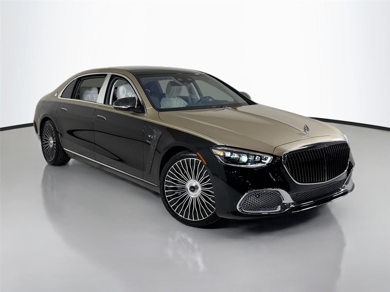 Used 2025 Kalahari Gold/Obsidian Black Mercedes-Benz Maybach S 680 | Mansory Trim | Factory Two Tone | $282k MSRP image 42