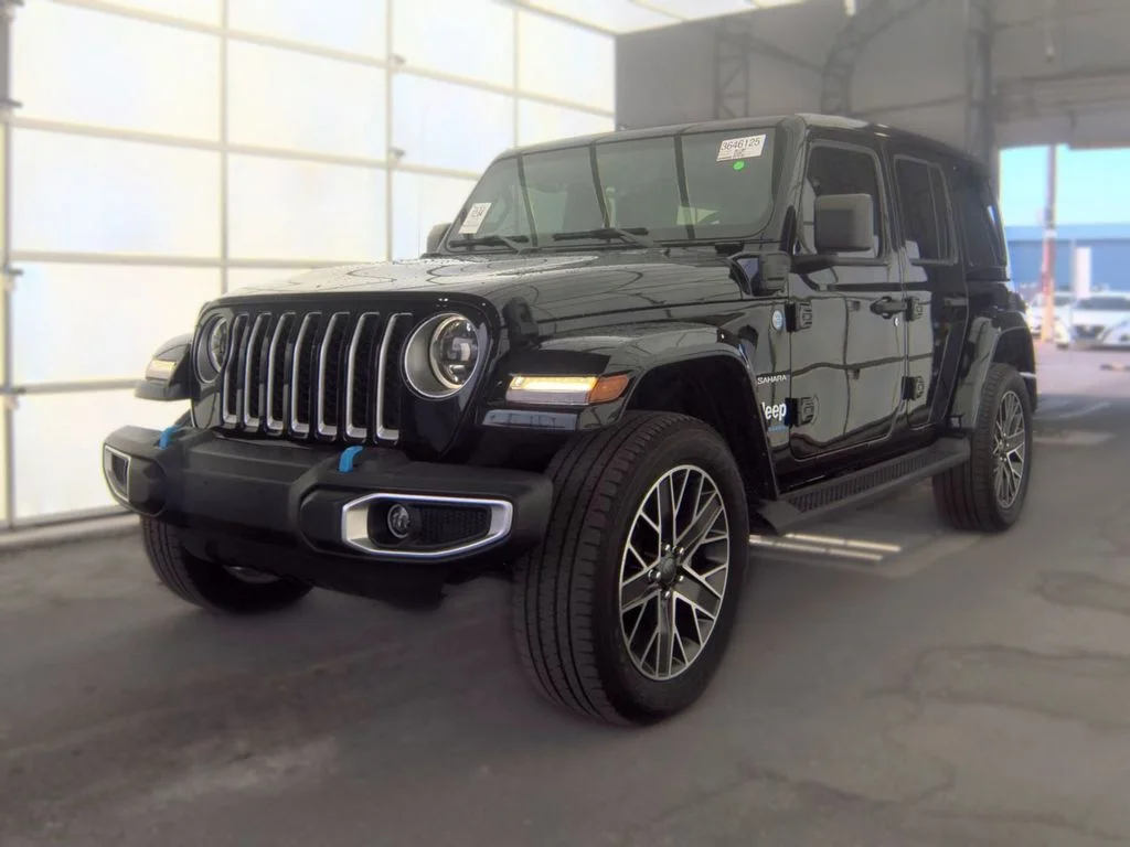 Used 2023 Black Jeep Sahara 4xe image 1