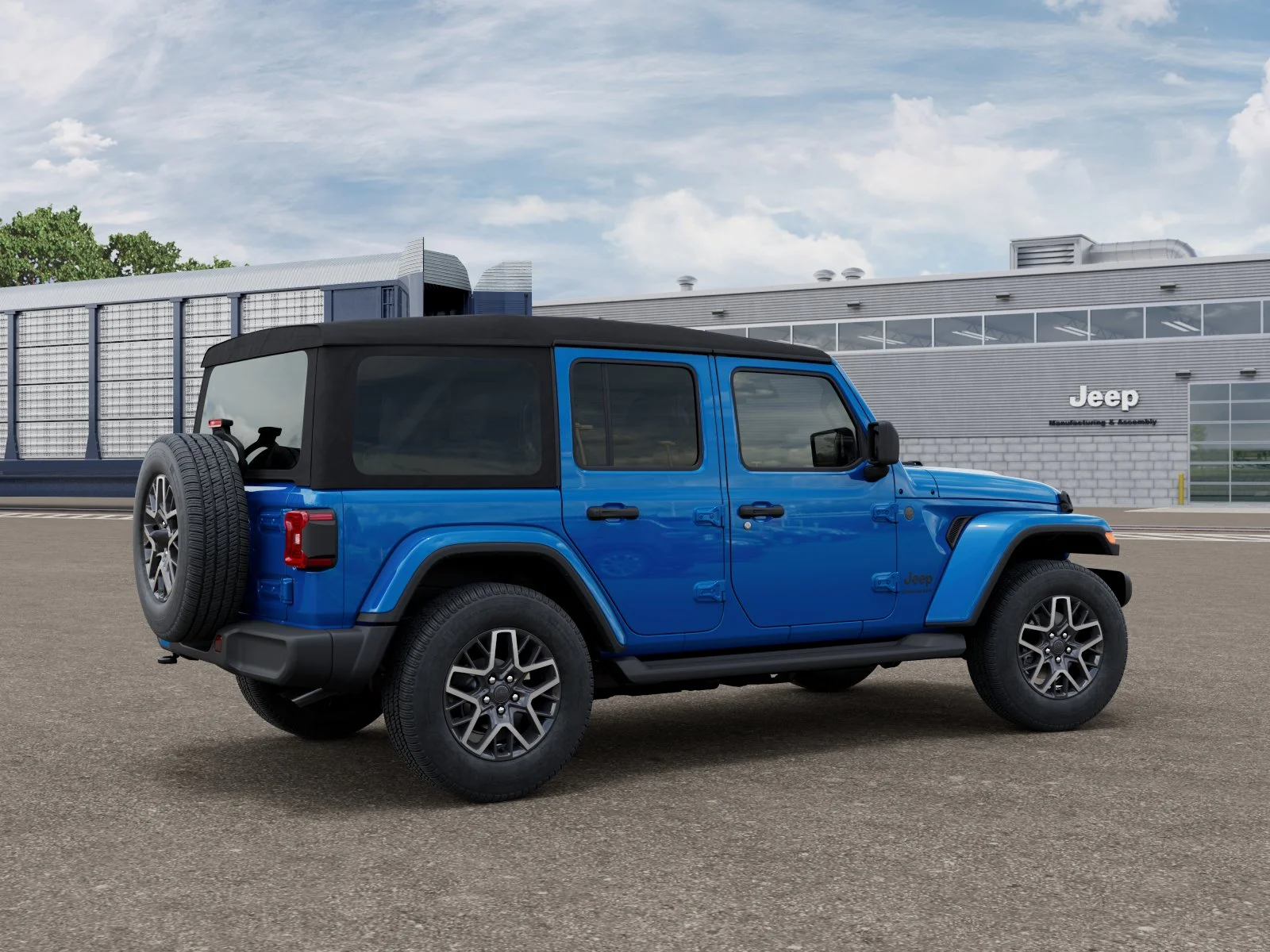 New 2027 Hydro Blue Pearlcoat Jeep Sahara image 2