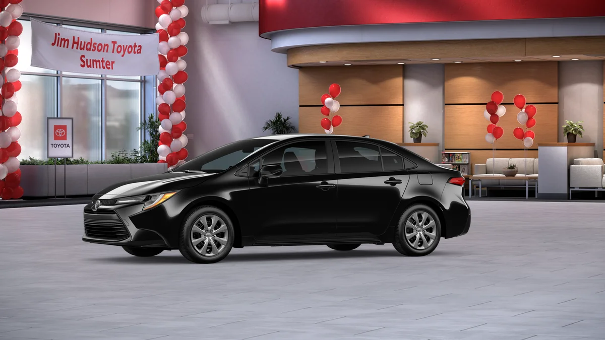New 2026 Midnight Black Metallic Toyota LE image 25
