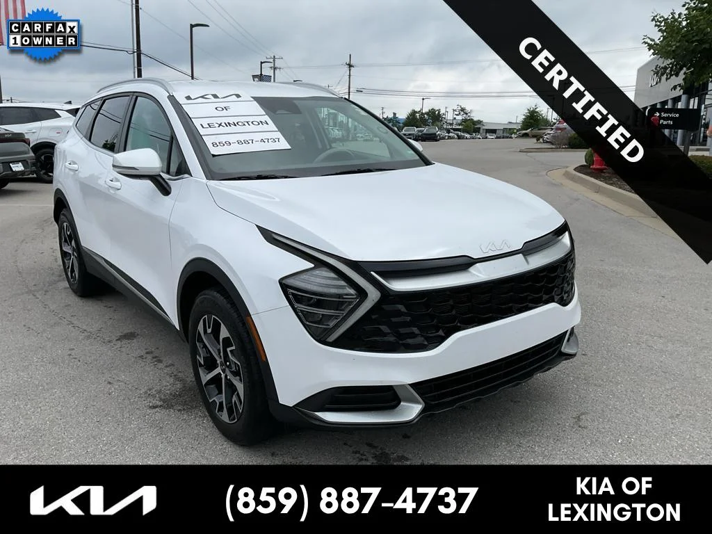 Used 2024 Glacial White Pearl Kia EX image 1