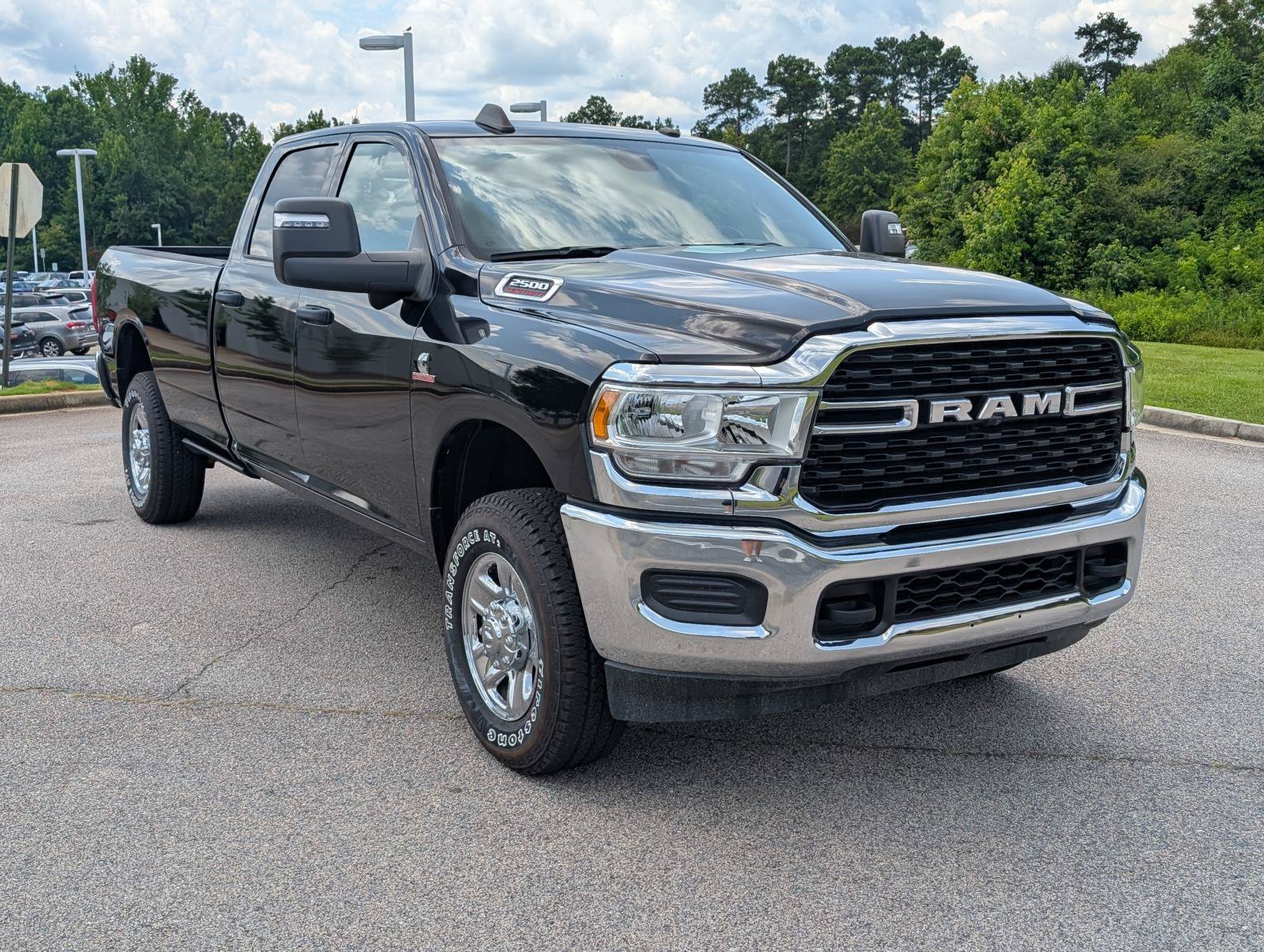 Used 2024 Diamond Black Crystal Pearlcoat Ram Tradesman image 3
