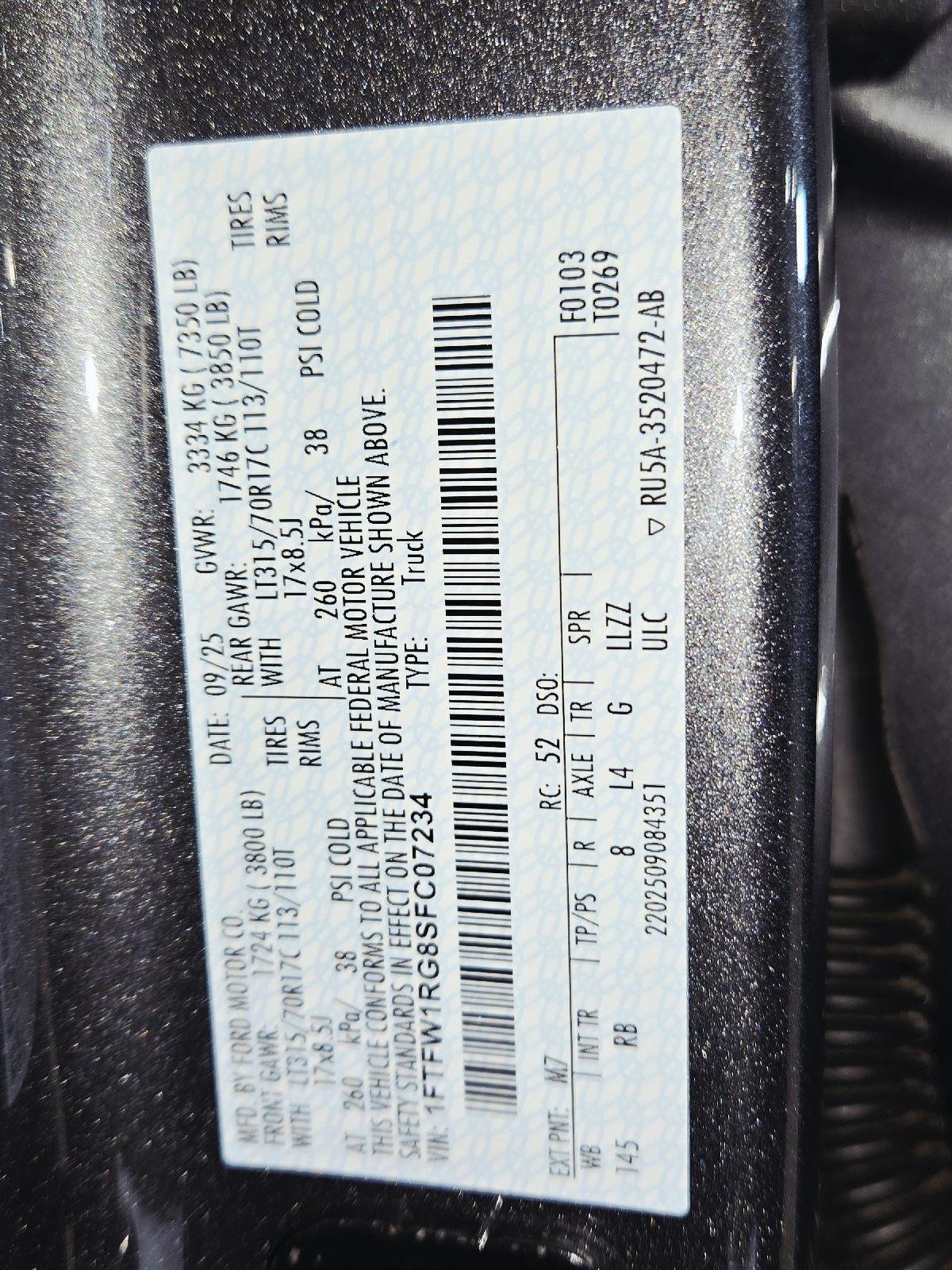 Certified Used 2025 Carbonized Gray Ford Raptor image 88