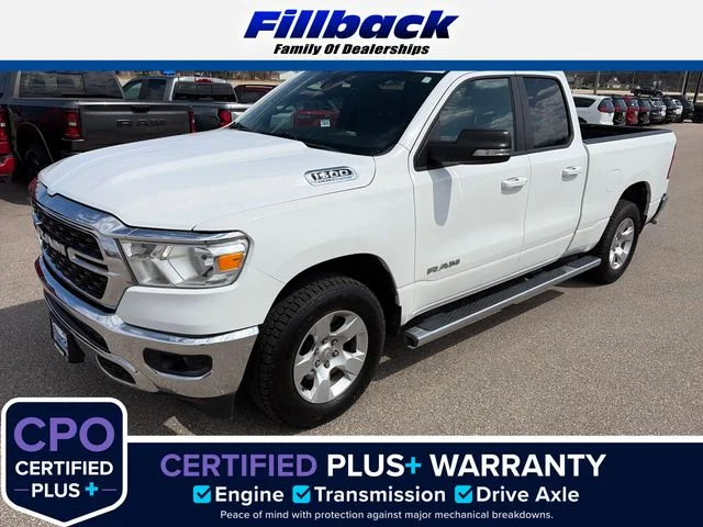 Used 2022 Bright White Clearcoat Ram Big Horn/Lone Star image 1