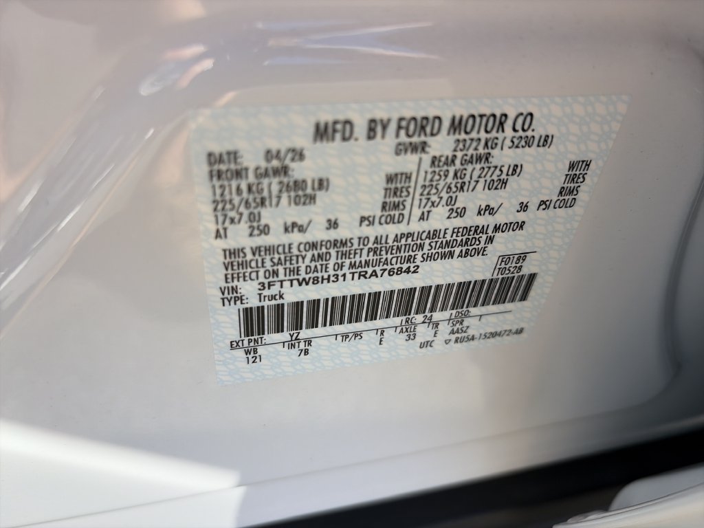 New 2026 Oxford White Ford XLT image 34