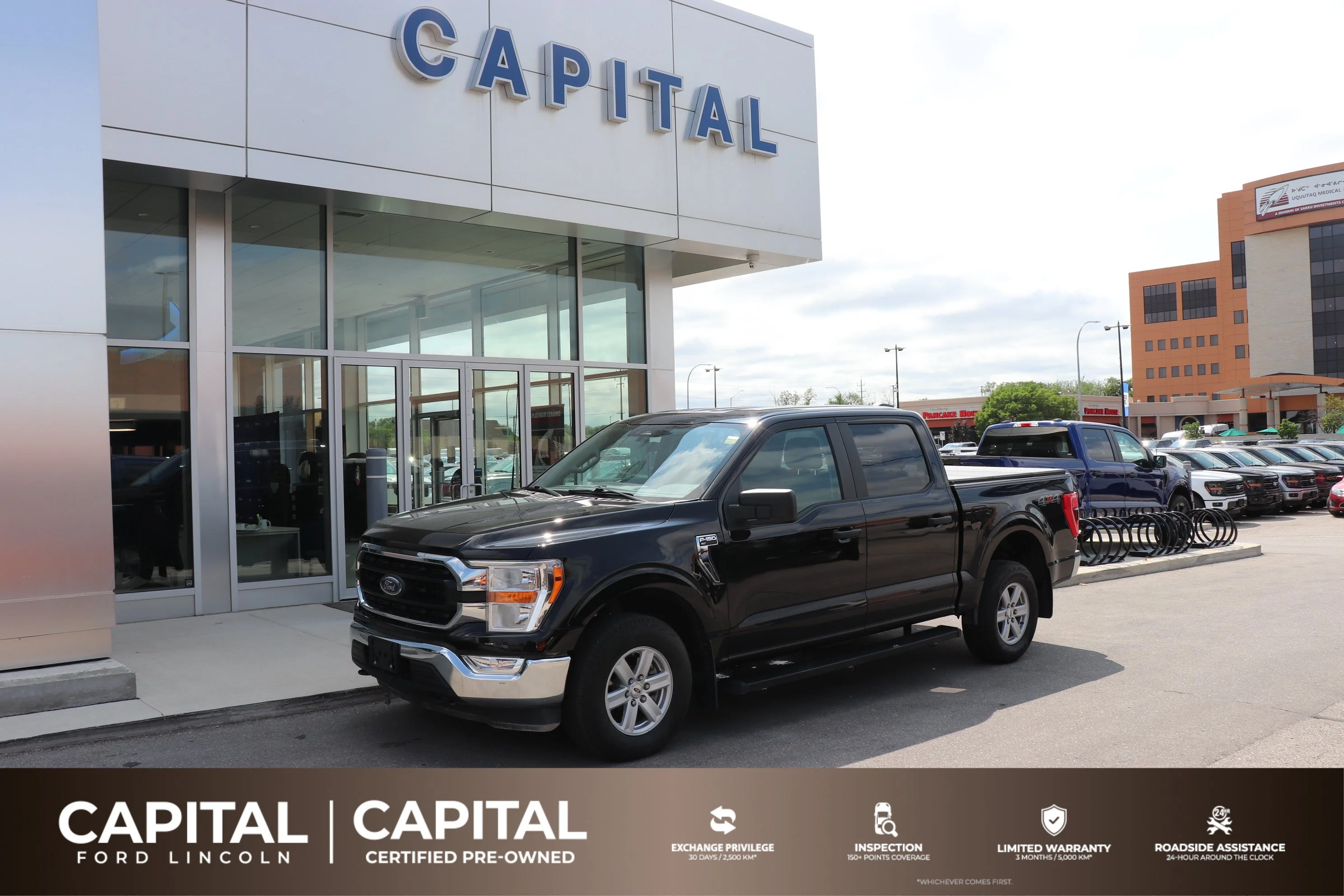 Certified Used 2022 Black Ford XLT image 1