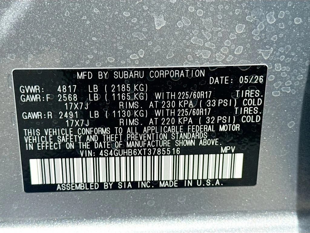 New 2026 ICE SILVER METALLIC Subaru Base image 38
