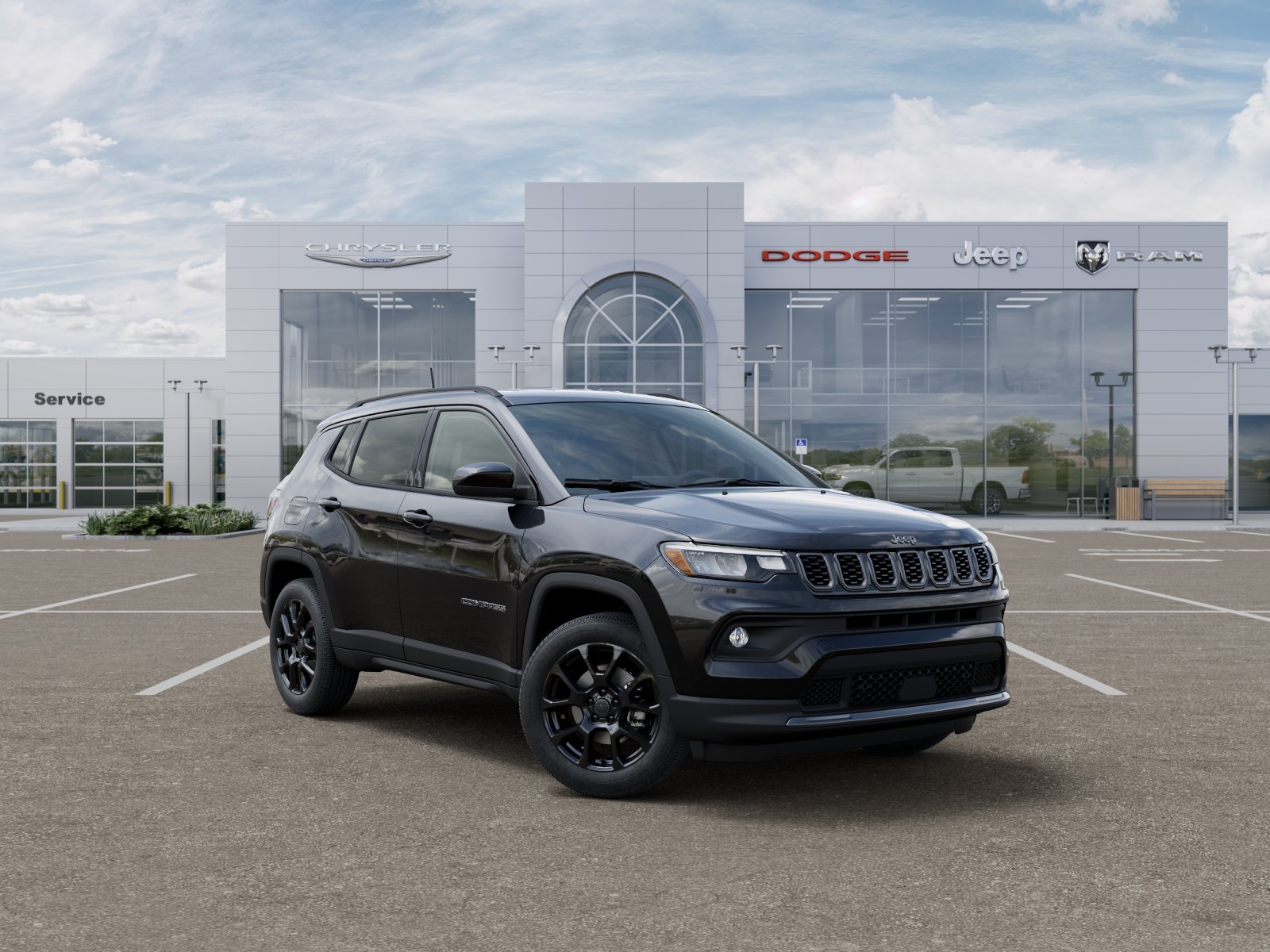 New 2026 Diamond Black Crystal Pearl-Coat Exterior Paint Jeep Latitude image 35