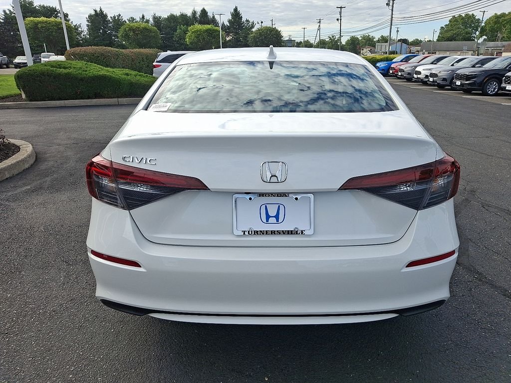 Certified Used 2025 Platinum White Pearl Honda 4D LX image 5
