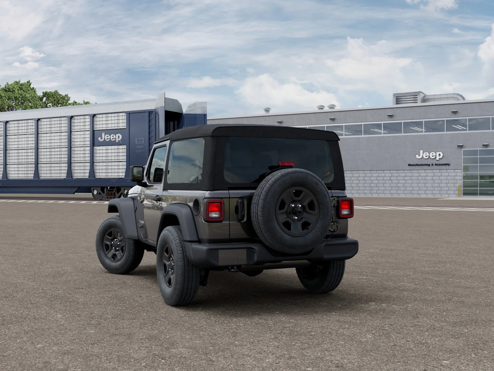 New 2027 Granite Crystal Metallic Clearcoat Jeep Sport image 3