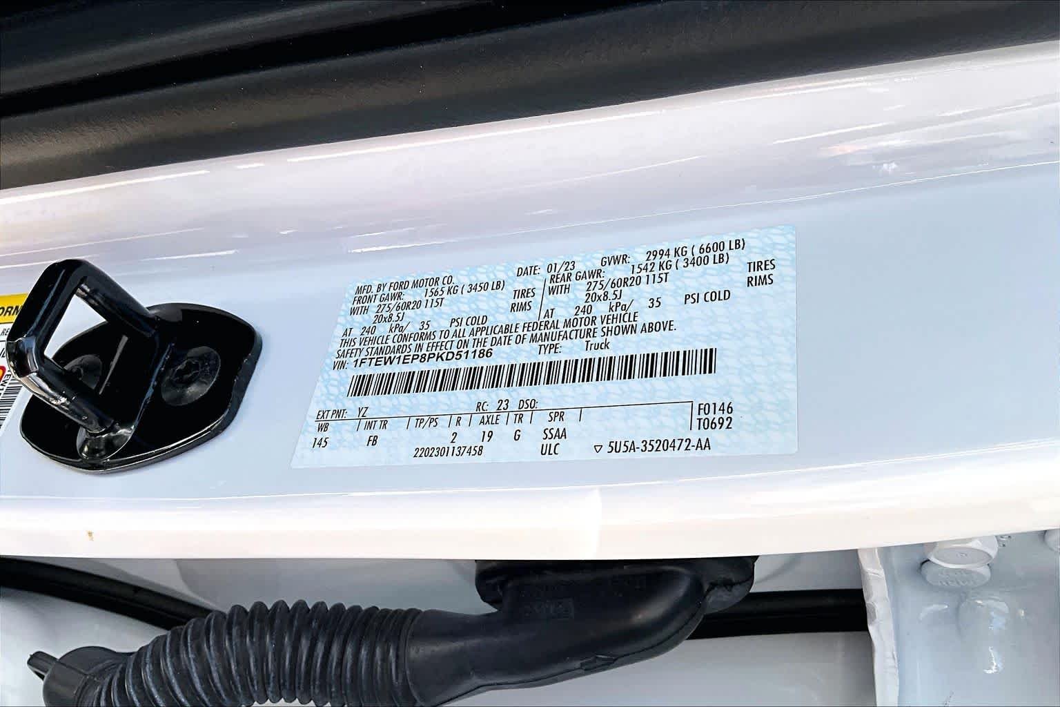 Used 2023 Oxford White Ford XLT image 34