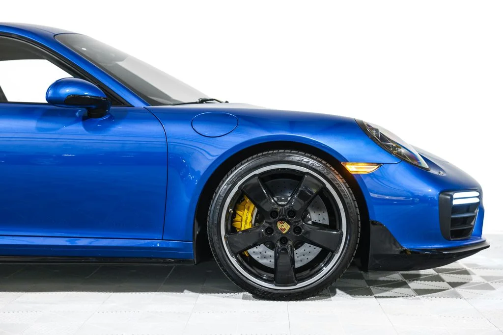 Used 2018 Blue Porsche Turbo S image 4