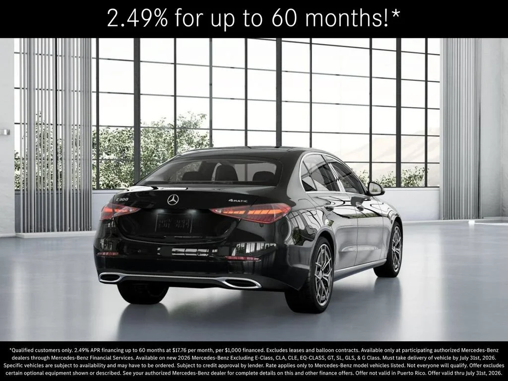 New 2026 Black Mercedes-Benz C 300 image 65