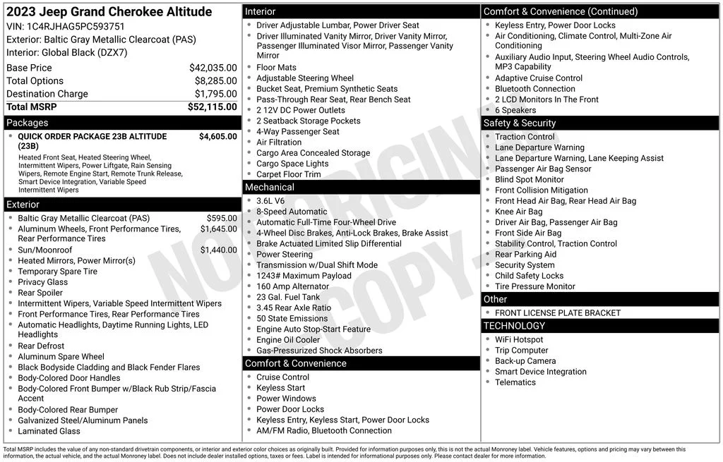 Used 2023 Gray Jeep Altitude X image 26