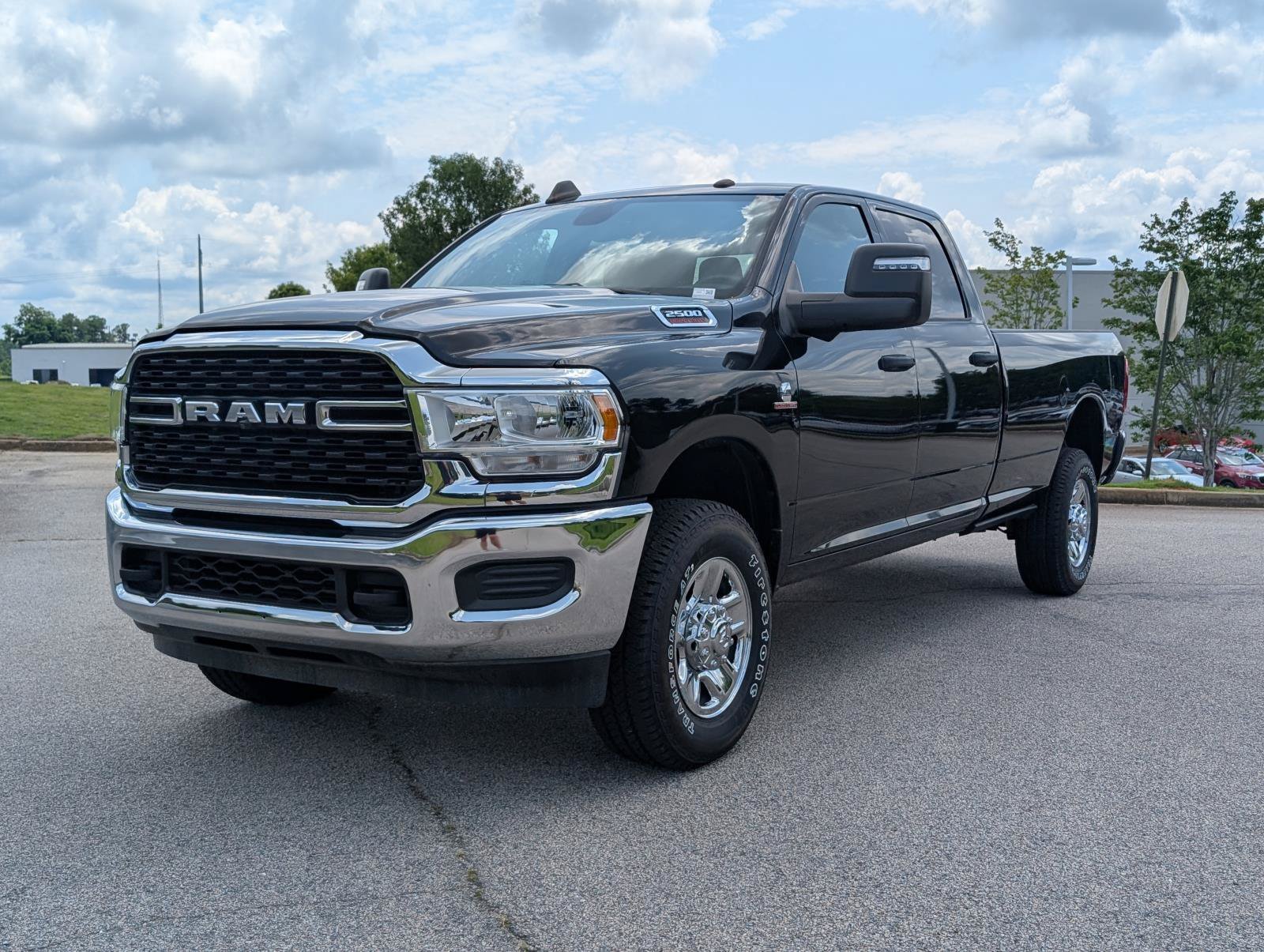 Used 2024 Diamond Black Crystal Pearlcoat Ram Tradesman image 1